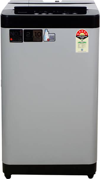 Panasonic 7.5 kg Fully Automatic Top Load Washing Machine Grey, Black