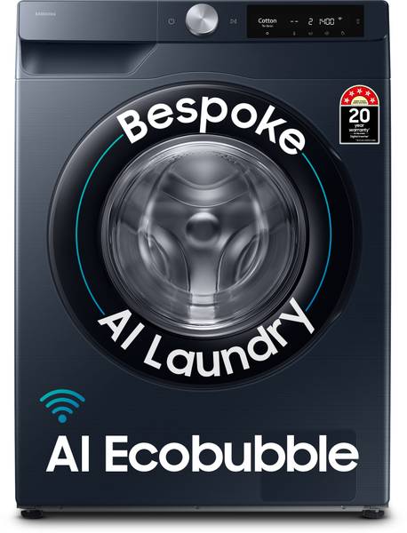 SAMSUNG 12 kg Fully Automatic Front Load Washing Machine with In-built Heater Black, Blue