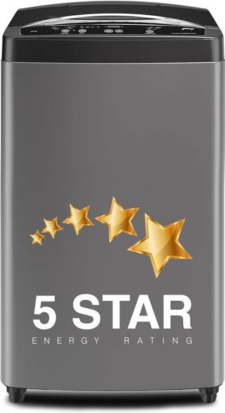Godrej 7 kg 5 Star, Zero Pressure Technology Fills Tub 60% Faster, Stainless Steel Gravity Drum Fully Automatic Top Load Washing Machine Grey, Black