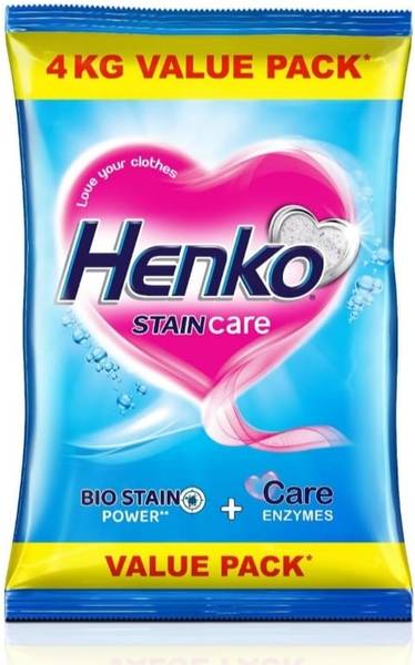 Henko stain care detergent powder 4kg Detergent Powder 4 kg