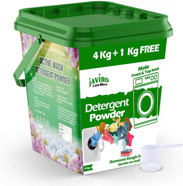 javiro Active 2 in 1 Green SHINE PLUS Extra Power Detergent Powder Detergent Powder (Active Fresh)