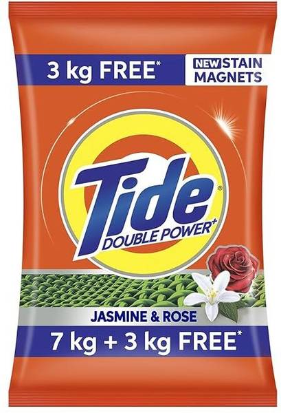 Tide Jasmine & Rose Plus Double Power Detergent Powder 10 kg