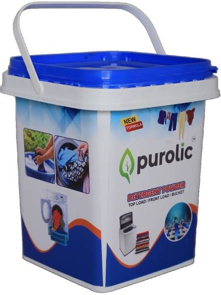 Purolic DETERGENT POWDER FOR WASHING MACHONE TOP LOAD , FRONT LOAD ,BUCKET WSH Detergent Powder 5 kg
