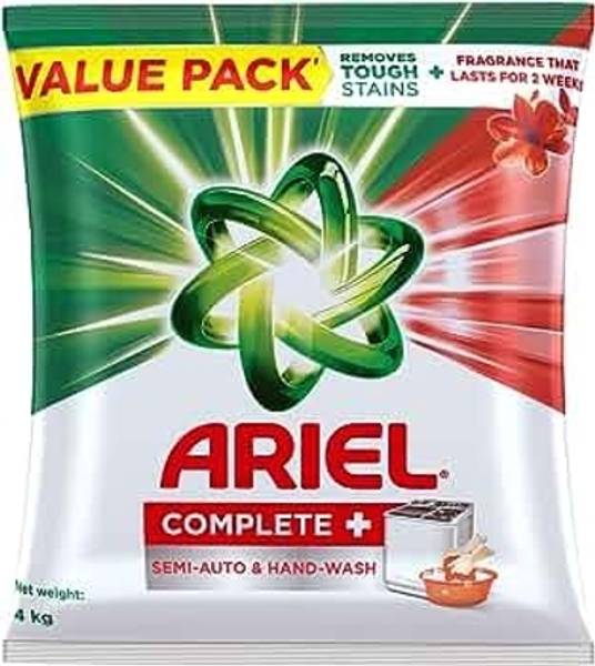 Ariel Complete + SemiAuto & HandWash Detergent Detergent Powder 4 kg