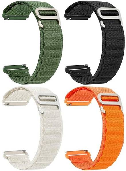 Gadgetzilla 22MM Nylon Alpine / Trail Velcro Loop Bands / Straps Compatible With Noise 22 mm Fabric Watch Strap