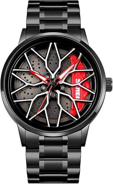 elivor WHEEL ELIVOR FASHION Men's Watch New Wheels Rolling Creative Fashion Analog Watch - For Men