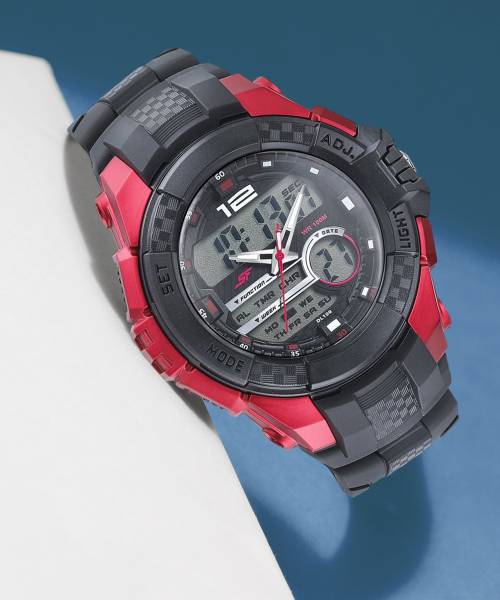 SONATA SF Carbon Series Analog-Digital Watch - For Men
