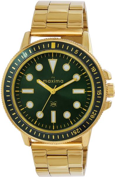 MAXIMA Gold Collection Formal Gold Analog Watch For Men Price History