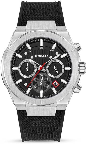 DUCATI Chronograph Black Dial Round Watch for Men|Luxury Analog watch for Men Analog Watch - For Men