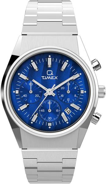 TIMEX TW2W33700UJ Q Timex Blue Round Dial Analog Watch - For Men