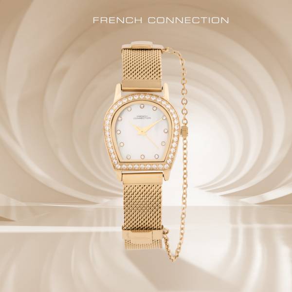 French Connection Mop Dial Analog Watch - For Women