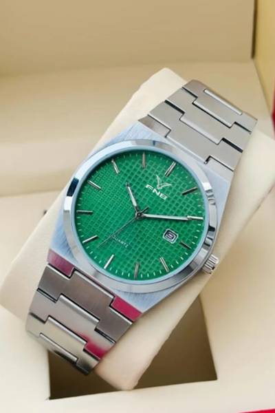 FNB FN-2530-Green Signature Series Comfortable Slim Chain Analog Watch - For Men