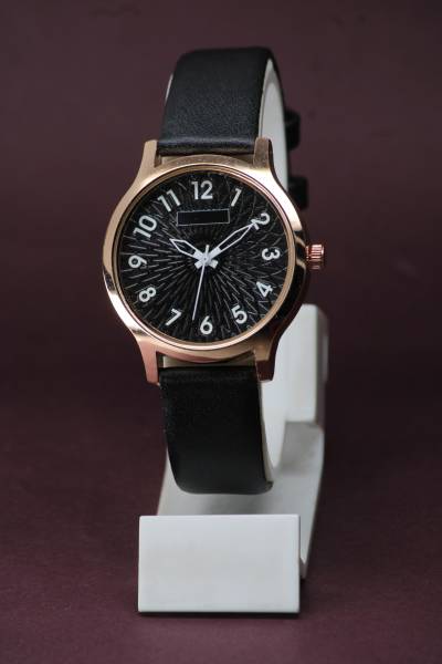 VIRAKTI Fancy Leather Belt Round Dial Women Analog Watch - For Girls