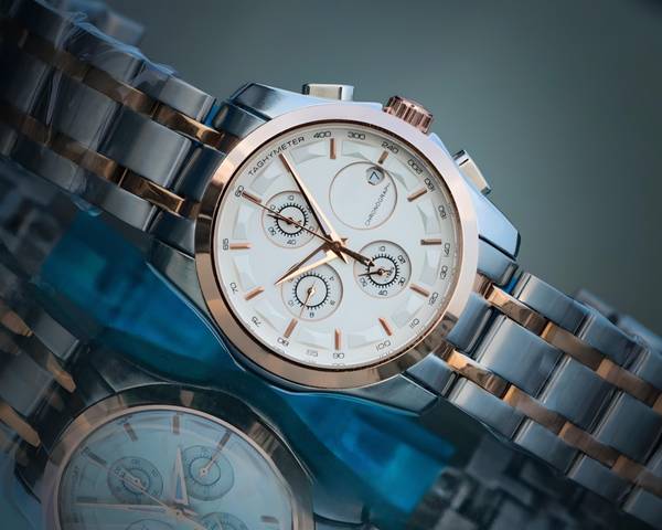 Americanviber TST Black Trending men collection double tone date function working foldover lock Analog Watch - For Men