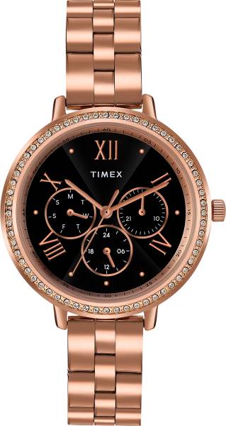 TIMEX Multi Function Black Dial Wo Analog Watch - For Women