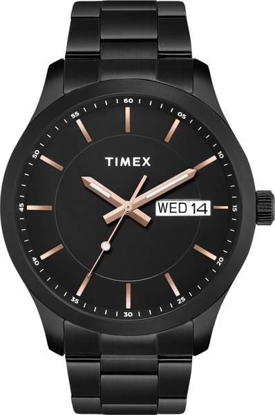 TIMEX Day-Date, Black Dial Analog Watch - For Men