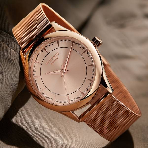 Sonata rose clearance gold watches