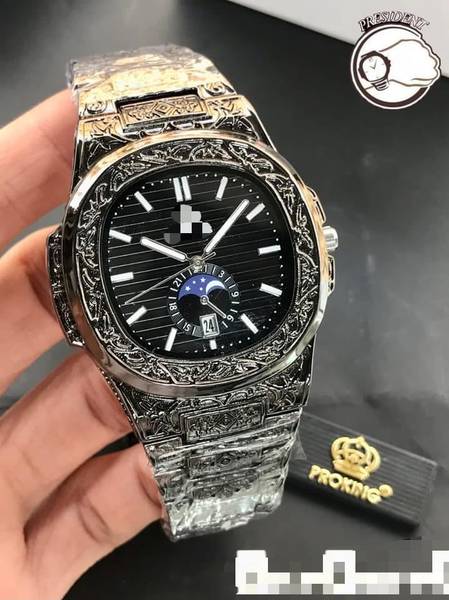 GATRADES ma858 luxury iced out stainless steel analog watch for men Analog Watch - For Boys & Girls