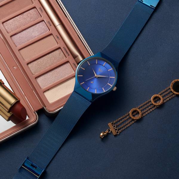 Fastrack Vyb Successor Blue Dial Blue Strap Analog Watch For