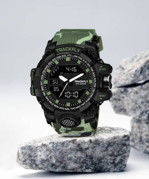 Joymart 1005_ARMY BELT GREEN G-Shock men Carbon Core Guard Occasion Casual Analog-Digital Watch - For Men