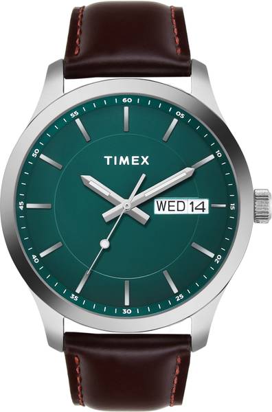 TIMEX Day-Date, Green Dial Analog Watch - For Men