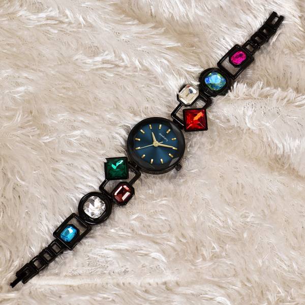 Dressberry DB 907 Black blue Moments of joy with Colorful swarovski with every Dress DB 907 Black Blue Elevate your style with colorful swarovski Anal...