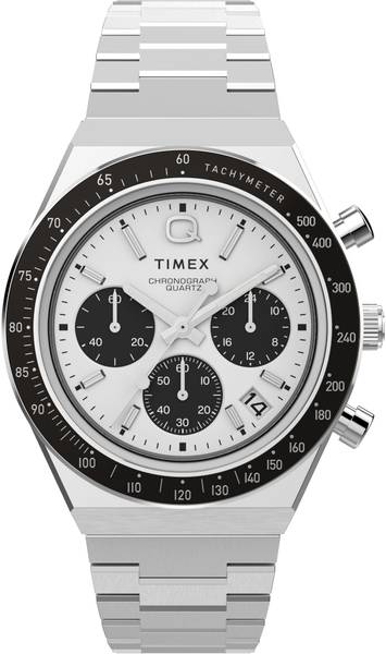 TIMEX TW2W53300UJ Q Timex White Round Dial Analog Watch - For Men