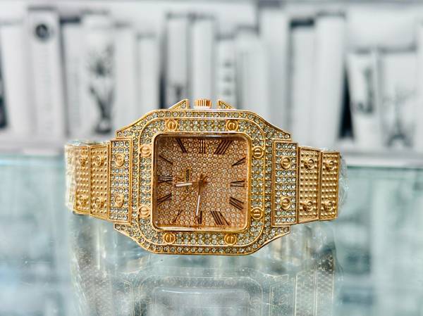 Royal Habibi Royal Habibi Unisex Waterproof Rosegold Diamond Watch Square Dial Best For Gift Any Special Person Analog Watch - For Men & Women
