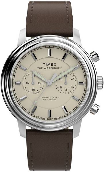 TIMEX TW2Y23500UJ TIMEX Waterbury Beige Round Dial Analog Watch - For Men