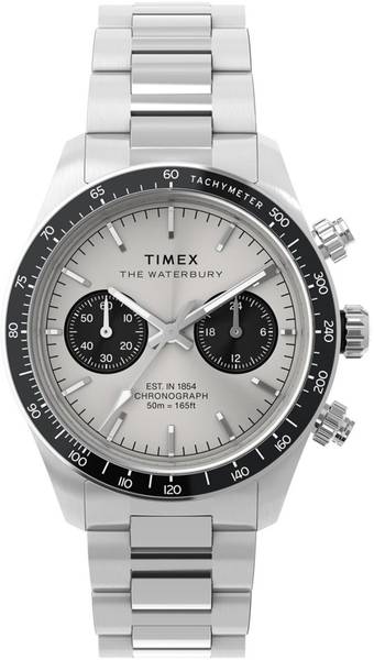 TIMEX TW2Y19200UJ TIMEX Waterbury Silver Round Dial Analog Watch - For Men