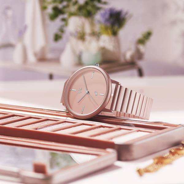 Fastrack Vyb Bliss Pink Dial Pink Strap Analog Watch - For Women