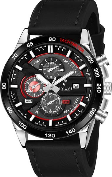 Sylvi Timegrapher Black Red Luxury Watch For Men Timegrapher Black Red - Luxury Watch For Men Analog Watch - For Men