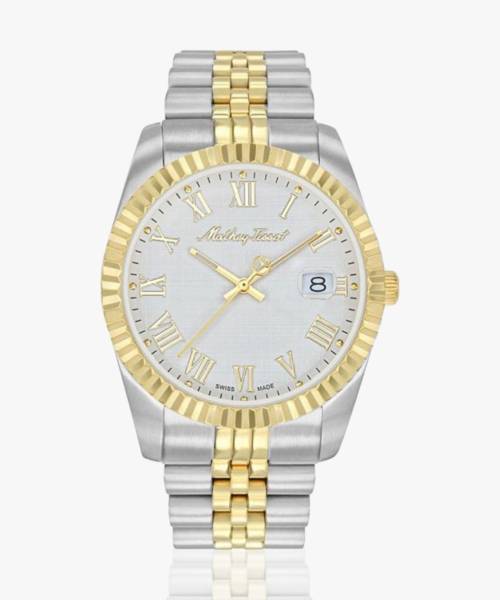 Mathey-Tissot H810BBR Mathy Iii Roman Swiss Made Silver Dial Analog Watch - For Men