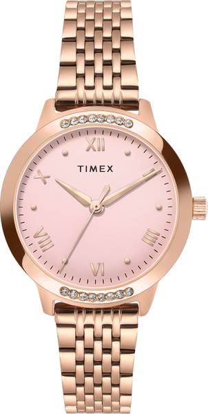 TIMEX 3Hands, Pink Dial Analog Watch - For Women