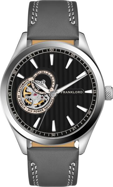 FRANKLORD Slate Classic Regal Sapphire Open Heart Analog Watch - For Men