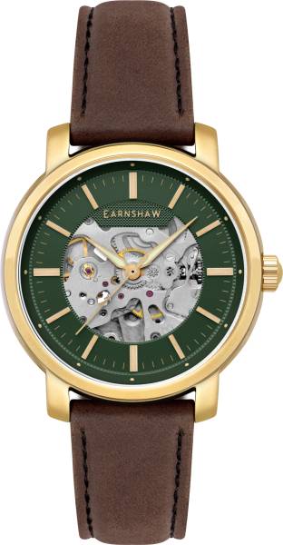 Earnshaw ES-8297-04 New Holland Skeleton Automatic Analog Watch - For Men