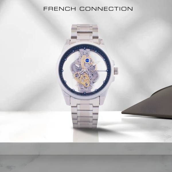 French Connection Skeleton Dial Analog Watch - For Men