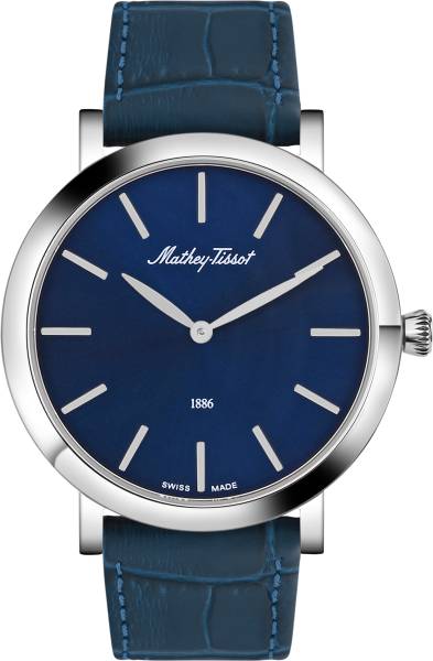 Mathey-Tissot Swiss Made Blue Dial Classic Analog Watch - For Men