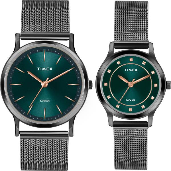 TIMEX Green Dial Watch Gift Set Analog Watch - For Men & Women