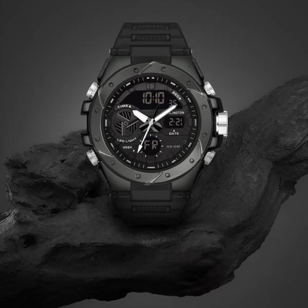 Carlington CT 9140 Black Endurance Series Analog-Digital Watch - For Men