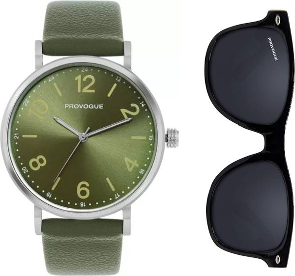 PROVOGUE SK-PG-4051-GRN-GRN-SGCMB Premium Watch & Sunglasses Combo  Perfect Gift Set Analog Watch - For Men