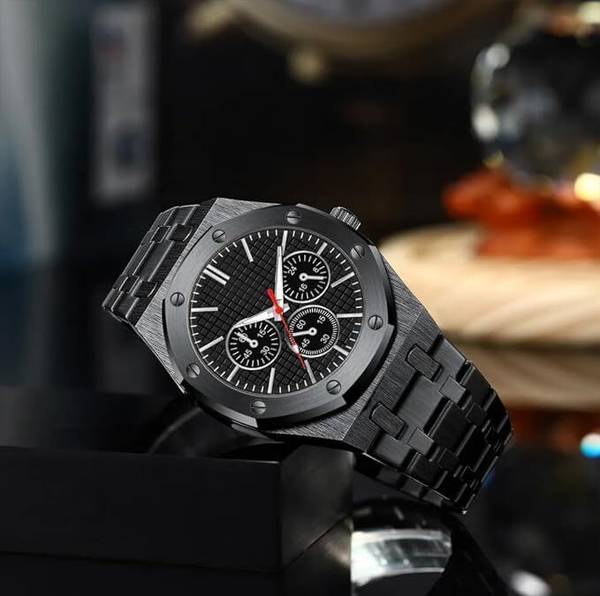 frozil Square Analog Black Dial Multi Analog Watch - For Men