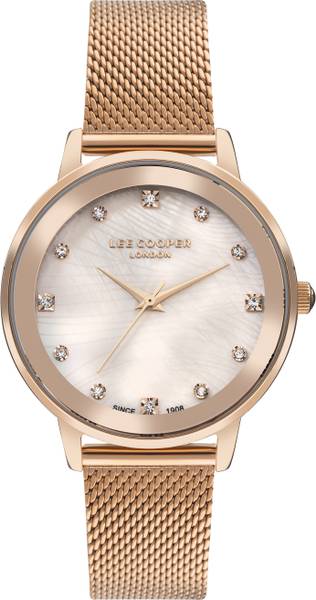 LEE COOPER LC07875.410 Analog MOP Dial with Crystals Analog Watch - For Women