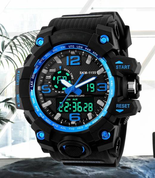 Diaggro 1155 Blue Sports Watch for Men - 1155 Analog-Digital Model Analog-Digital Watch - For Men