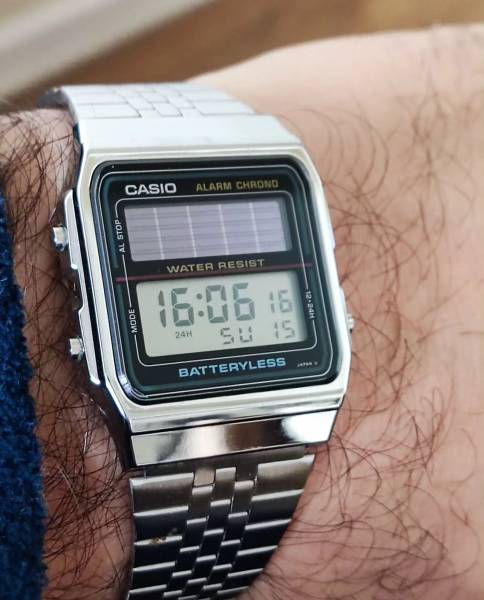 CLASSIO Casio silver battery less Casio silver battery less Digital Watch - For Men & Women