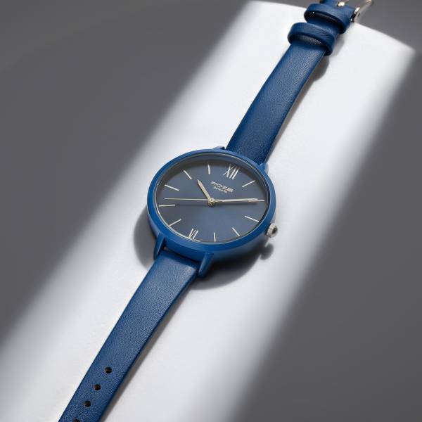 SONATA Poze Dark Blue Strap with Blue Dial Analog Watch - For Women