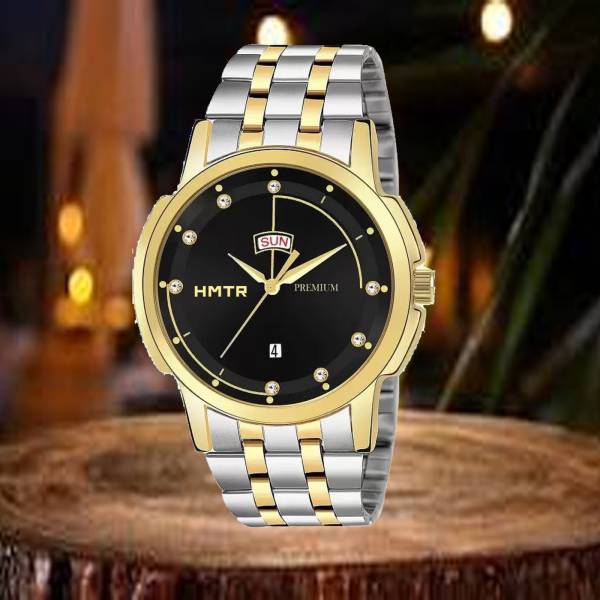 HMTr LONG LIFE GOLD PLATED WITH DAY AND DATE WORKING Analog Watch - For Men