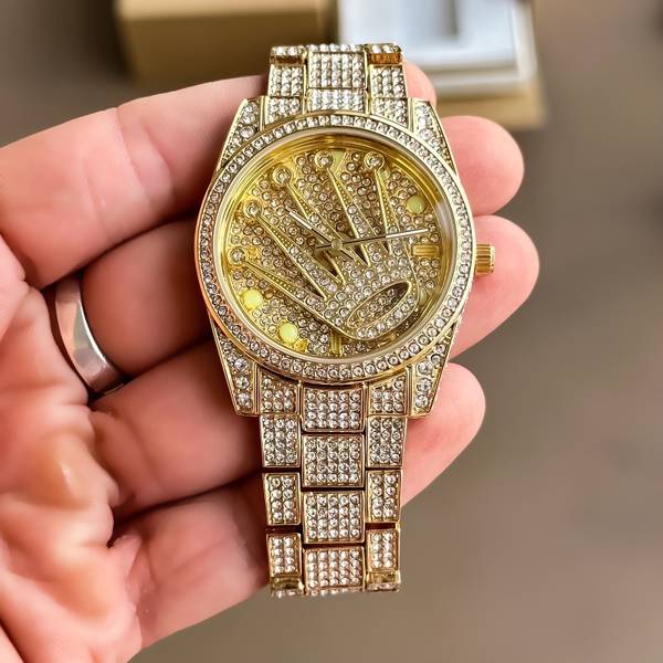 Diamond cheap plated watch