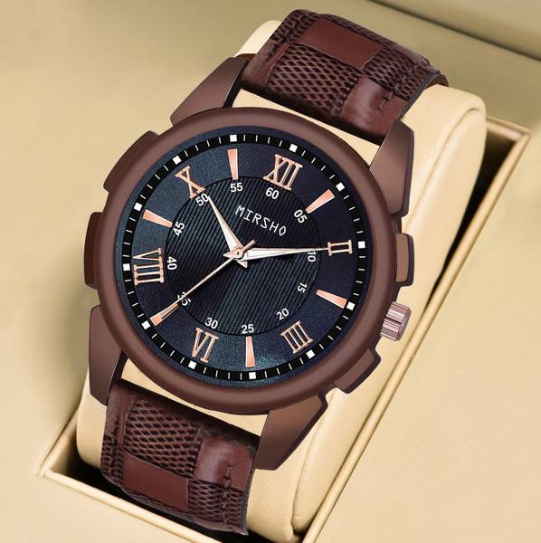 MIRSHO Boys watch and Men watches Hand watch men Sports gents stylish Leather Belt gift Analog Watch - For Men