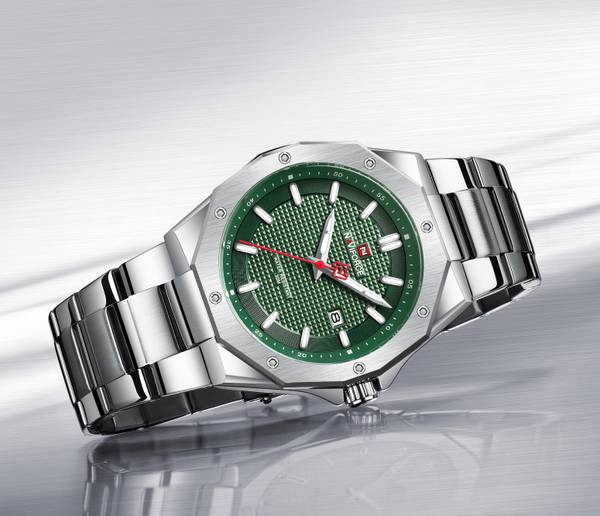 NAVIFORCE 9200 New Edge unique posture case with date display dial analog mens watch Analog Watch - For Men